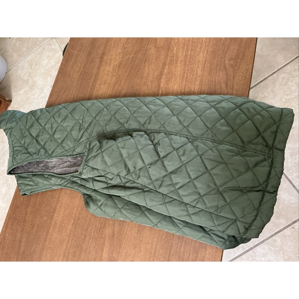 Laura Scott Women's GreenSleeveless Quilted Vest Size 1X